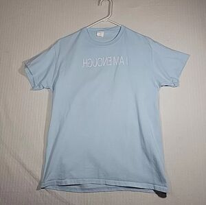 "I am Enough" Womens Blue T-Shirt Size M